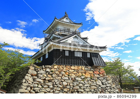 【静岡県】新緑の浜松城 86094299