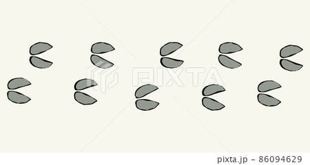 Sheep foot print. Vector drawing Sheep foot print. Vector drawing 86094629