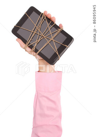 Keeps people connected and touching the tablet PC Keeps people connected and touching the tablet PC 86095945