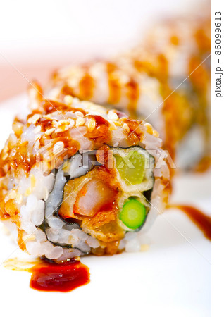 fresh sushi choice combination assortment selection 86099613