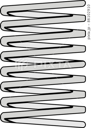 ばねのイラストのイラスト素材