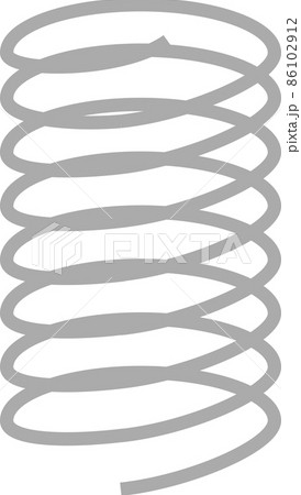 シンプルなスプリングのイラスト素材