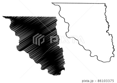 Holt County, Missouri (U.S. county, United States of America, USA, U.S., US) map vector illustration, scribble sketch Holt map 86103375