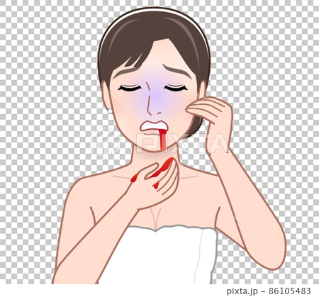 因病嘔吐的女性 86105483