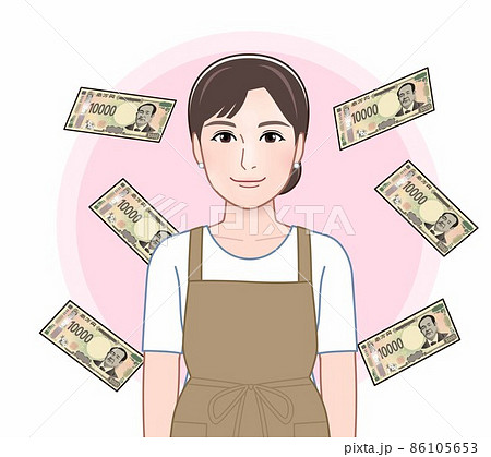 新一万円札を考える女性 86105653