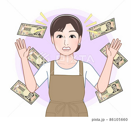 新一万円札を考える女性 86105660
