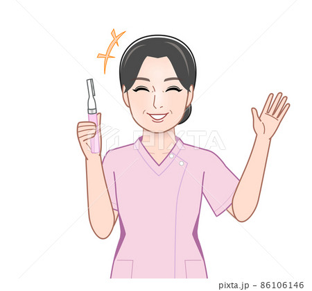 産毛処理をする女性 86106146