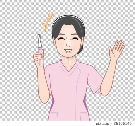 産毛処理をする女性 86106146
