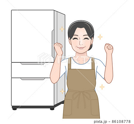 冷蔵庫と主婦 86108778