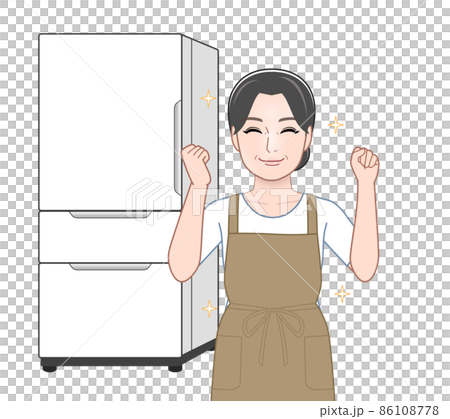 冷蔵庫と主婦 86108778