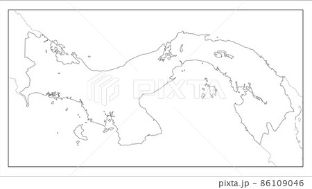 パナマの地図です。 86109046