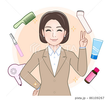 美容に気をつける女性 86109267