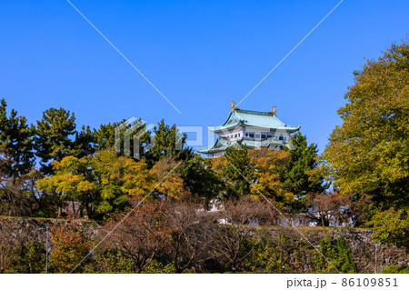 朝の名古屋城 愛知県名古屋市 朝の名古屋城 愛知県名古屋市 86109851