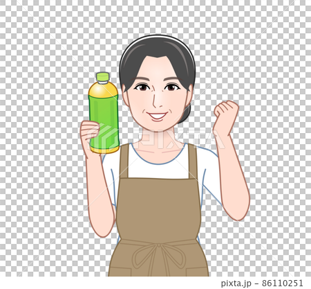 一個喝茶的女人的插圖 一個喝茶的女人的插圖 86110251