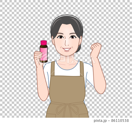 美容ドリンクを飲む主婦 美容ドリンクを飲む主婦 86110538