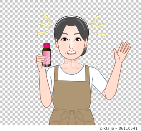 美容ドリンクを飲む主婦 美容ドリンクを飲む主婦 86110541