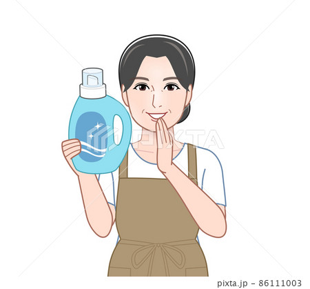 洗濯洗剤と女性 86111003