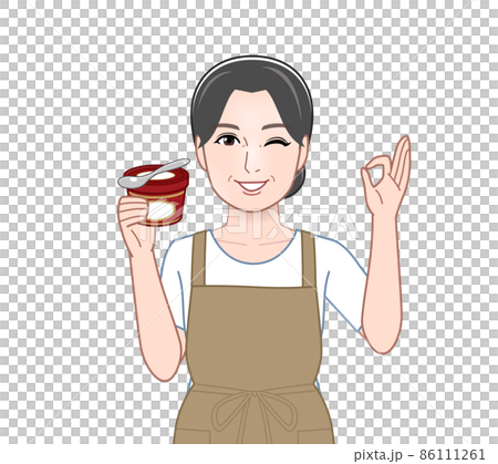 高級アイスを食べる主婦 高級アイスを食べる主婦 86111261