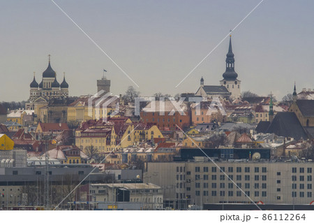 エストニア タリン旧市街遠景 / Tallinn, Estonia エストニア タリン旧市街遠景 / Tallinn, Estonia 86112264