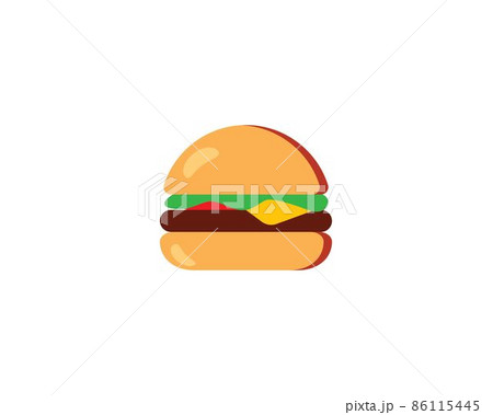 Burger vector icon 86115445