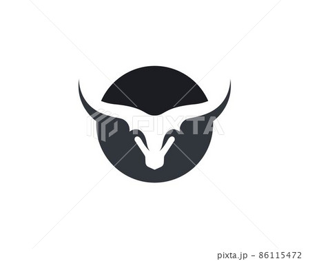 Bull head vector icon 86115472