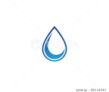 Water drop vector icon Water drop vector icon 86118267