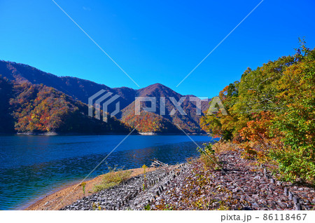 九頭竜湖 紅葉 大野市 九頭竜湖 紅葉 大野市 86118467