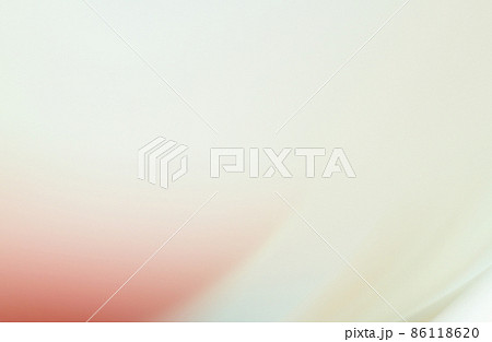 赤色系抽象的背景　くすんだ赤色とベージュ色のゆるやかな曲線 86118620