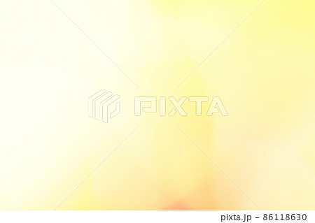 黄色系抽象的背景　白地に黄色とオレンジ色のグラデーション　水彩画風 86118630