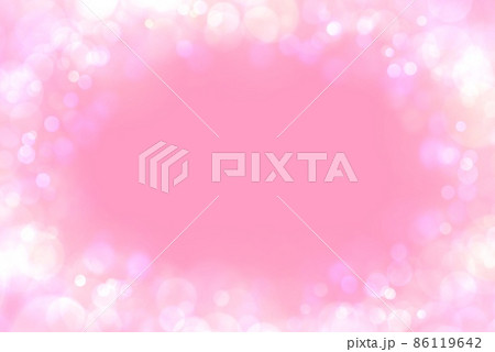 バレンタインのピンクの可愛い背景素材 バレンタインカード フレーム 86119642