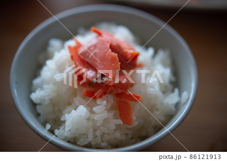 焼鮭と白いごはん 86121913