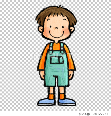 直立の子供 86122255