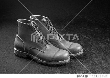 Handcrafted brown leather shoes 86123796