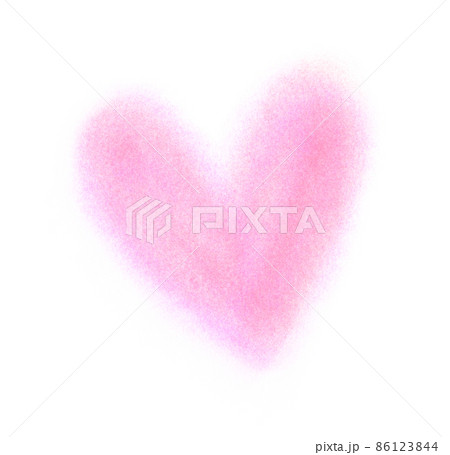 Spray graffiti heart symbol. 86123844