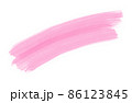 Pastel pink brush paint stroke. 86123845