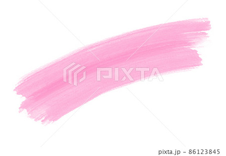 Pastel pink brush paint stroke. 86123845