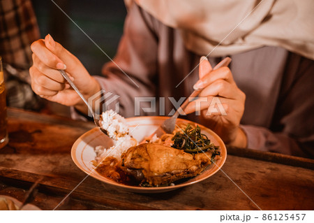 indonesian traditional food in food stall 86125457