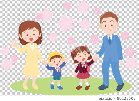 Entrance Ceremony Entrance Ceremony_Family of 4_Sakura no Hana 86125505