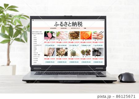ふるさと納税のオンライン申請イメージ ふるさと納税のオンライン申請イメージ 86125671