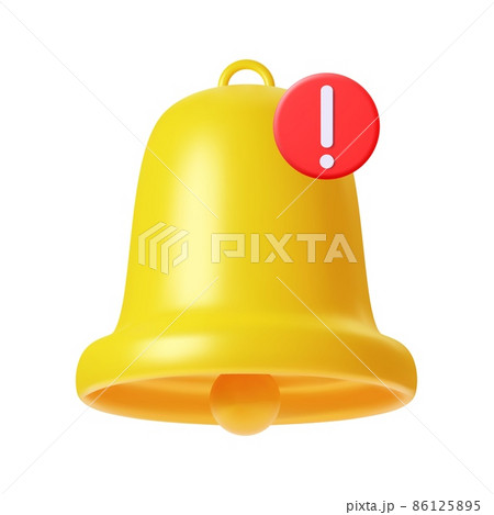 3d notification bell icon 3d notification bell icon 86125895