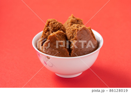 蒸し物 スポンジ 海綿の写真素材