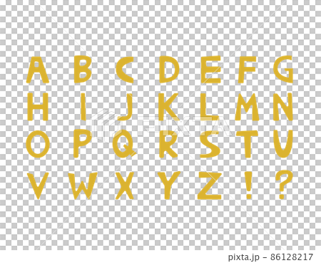 Handwritten alphabet vector illustration capital letters Handwritten alphabet vector illustration capital letters 86128217