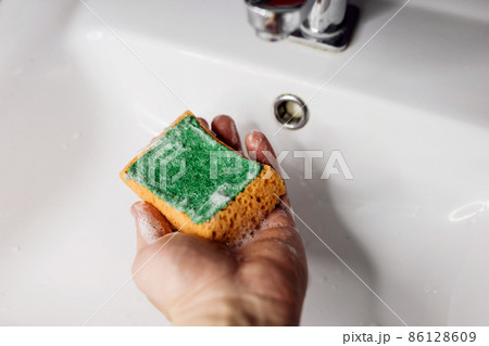 cleaning the bathroom sink cleaning the bathroom sink 86128609