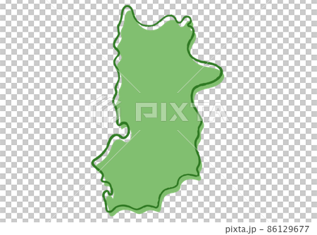 Nara prefecture with hand-painted style 86129677