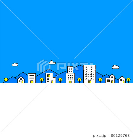 都市風景のベクター素材 都市風景のベクター素材 86129768