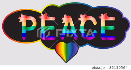 inscription in rainbow letters, lgtb concept 86130564