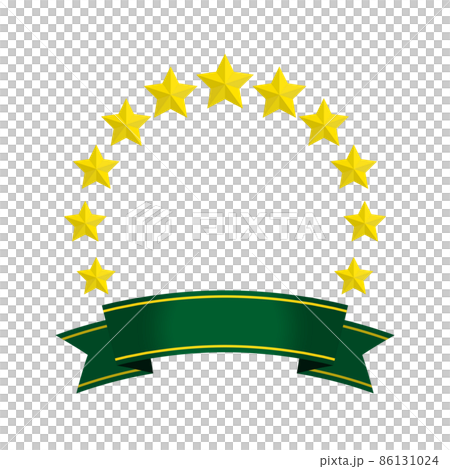 Gorgeous frame with green ribbon and star ring Gorgeous frame with green ribbon and star ring 86131024