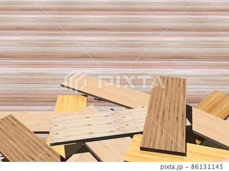 木 板 木材 背景 壁紙 コピースペース 3dcgイメージ のイラスト素材