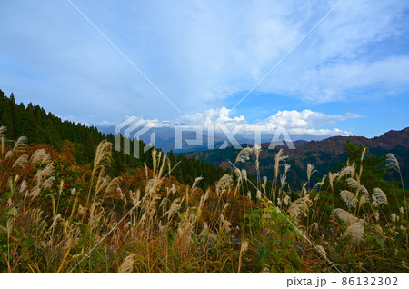 白山　晩秋　西山展望所　白山市 86132302