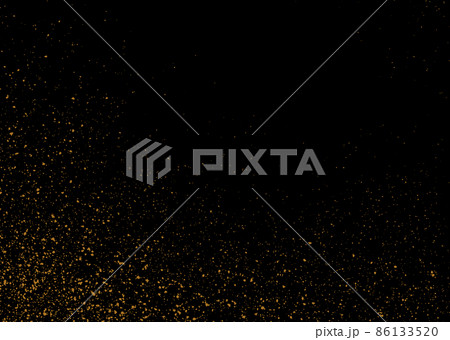 黒地に金粉の和風背景 86133520